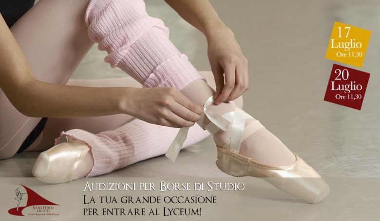 Audizioni al Lyceum Mara Fusco per borse di studio di danza classica e modern